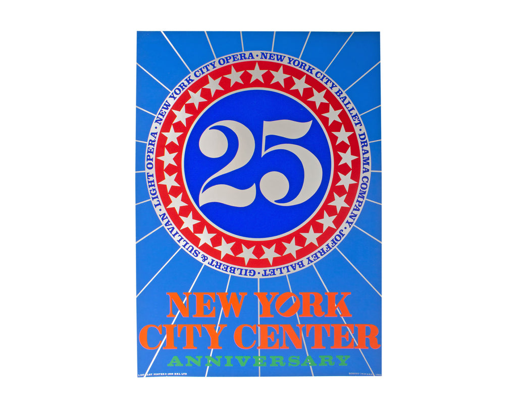 Robert Indiana 1968 “New York City Center” Serigraph Poster