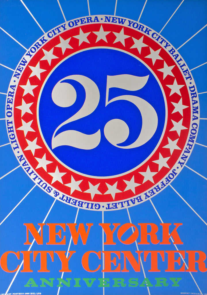 Robert Indiana 1968 “New York City Center” Serigraph Poster