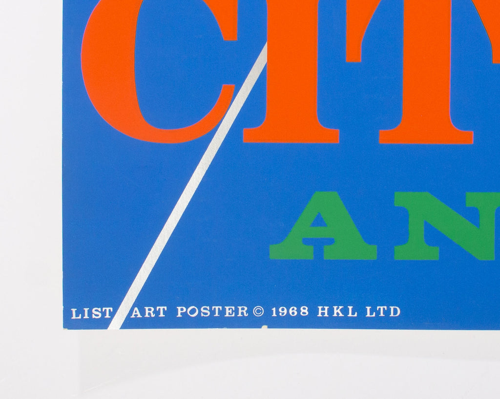 Robert Indiana 1968 “New York City Center” Serigraph Poster