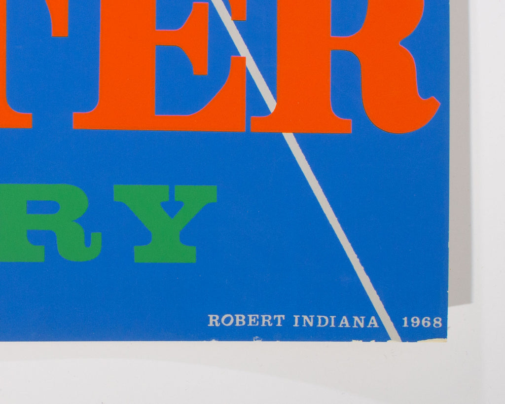 Robert Indiana 1968 “New York City Center” Serigraph Poster