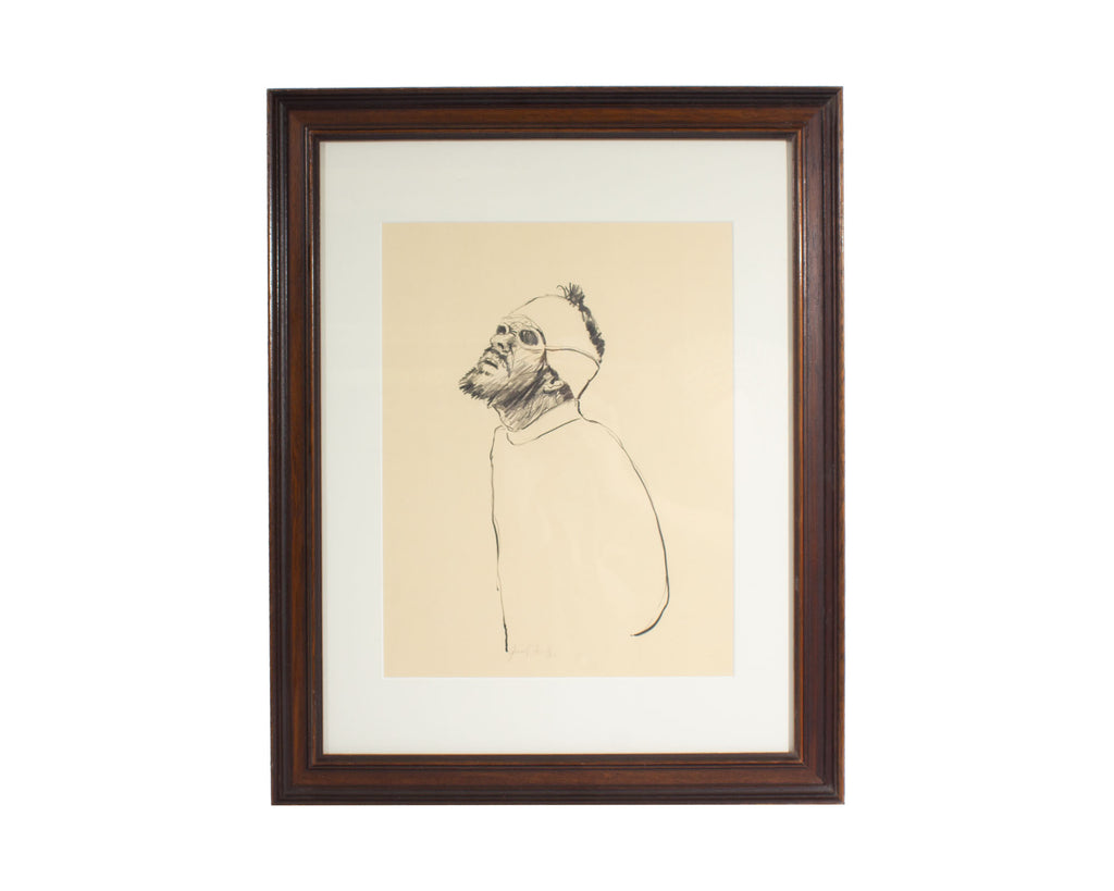 James L. Bruch Signed 1967 Graphite Drawing