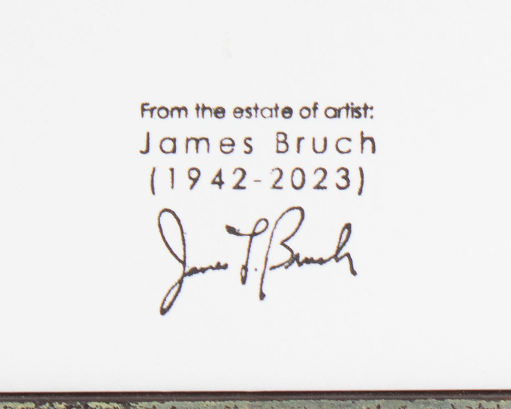 James L. Bruch Signed 1967 Graphite Drawing