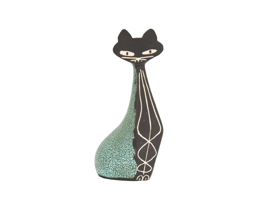 Hagen-Renaker Black Bisque Ceramic Cat