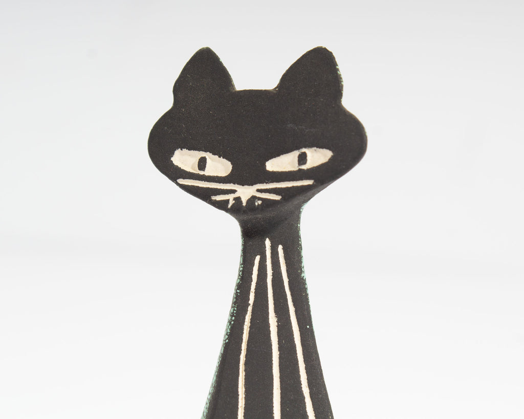 Hagen-Renaker Black Bisque Ceramic Cat