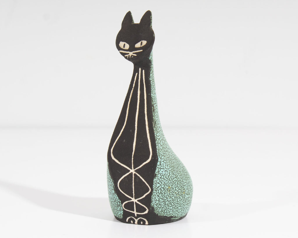 Hagen-Renaker Black Bisque Ceramic Cat