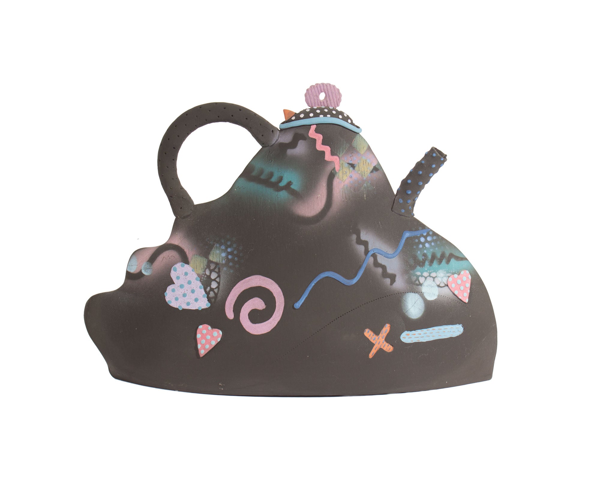 Madeline Kaczmarczyk Signed Postmodern Studio Pottery Teapot