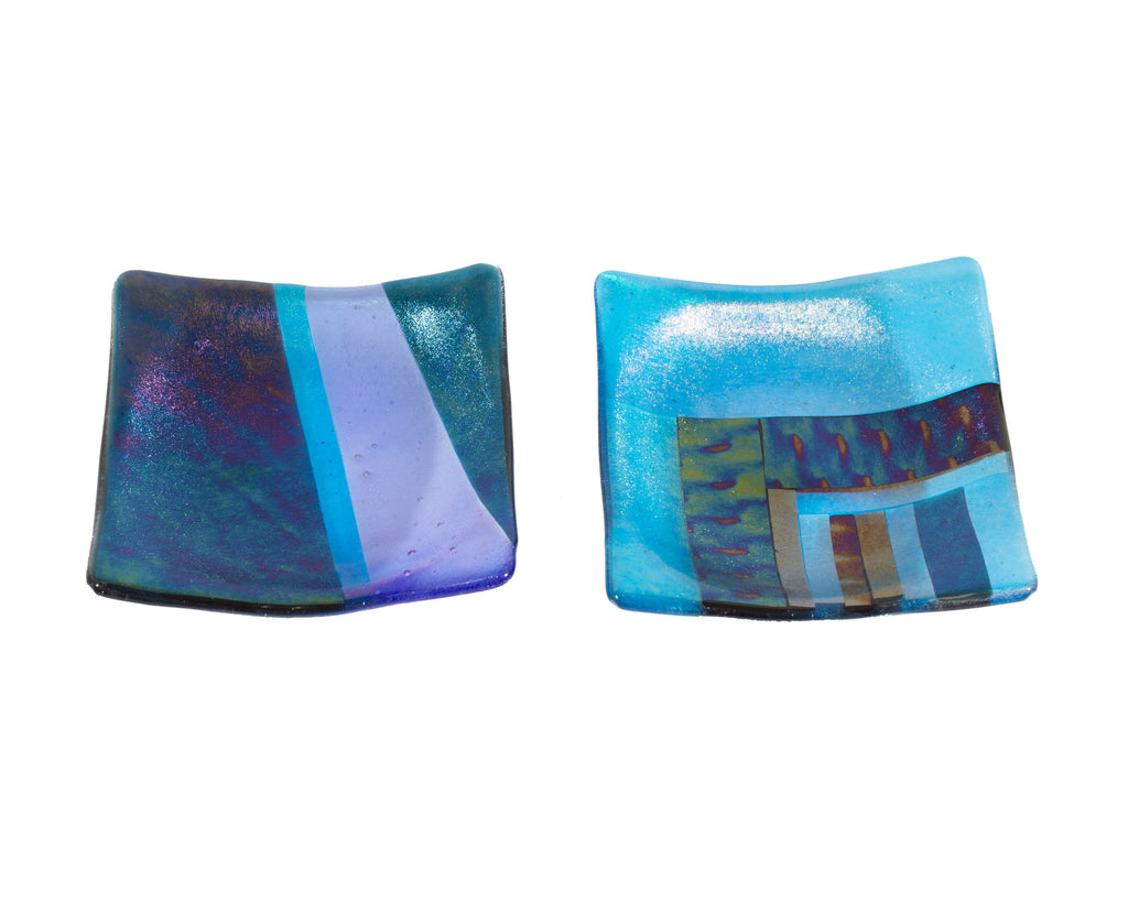 Christine McEwan Jim Freeburn Verre Visage Studio Fused Glass Dishes