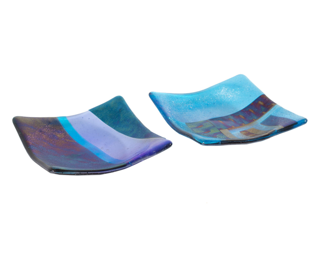 Christine McEwan Verre Visage Studio Fused Glass Dishes