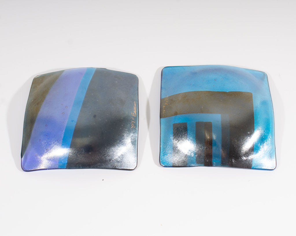 Christine McEwan Verre Visage Studio Fused Glass Dishes