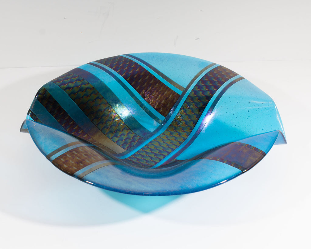 Christine McEwan Verre Visage Studio Fused Glass Bowl