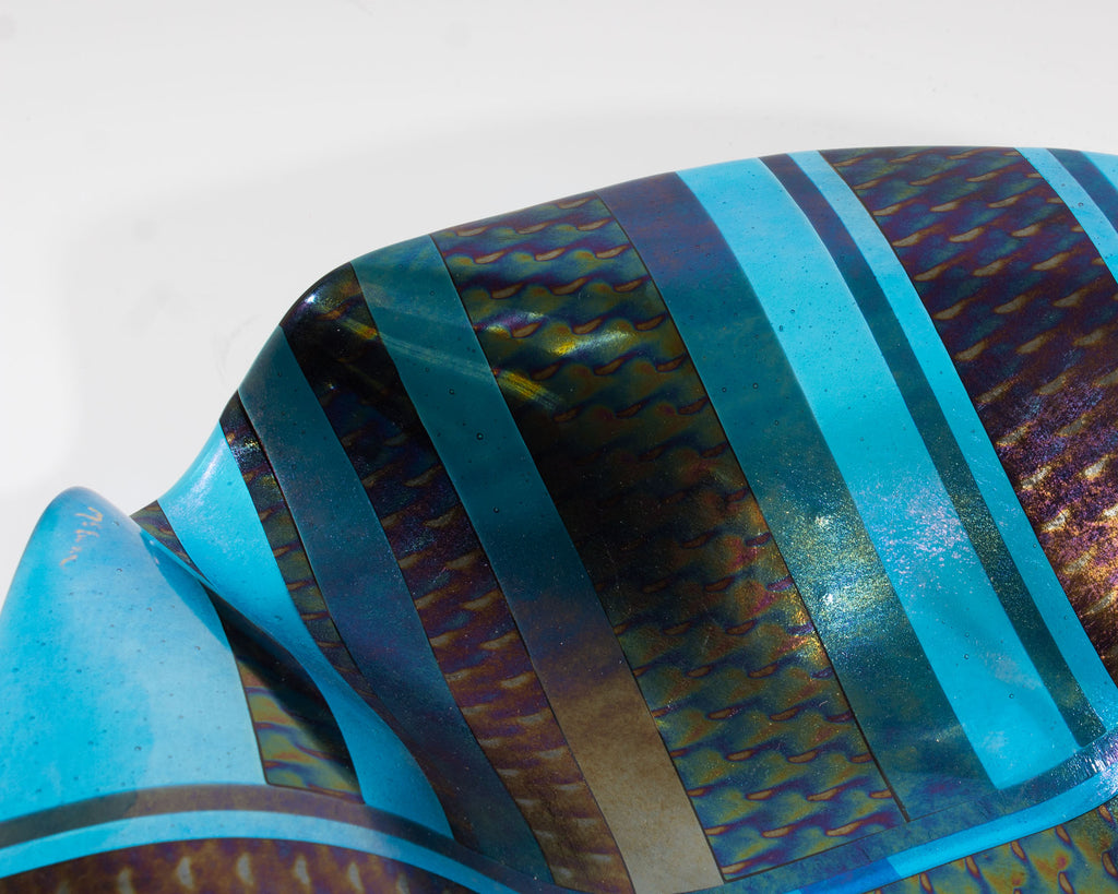 Christine McEwan Verre Visage Studio Fused Glass Bowl