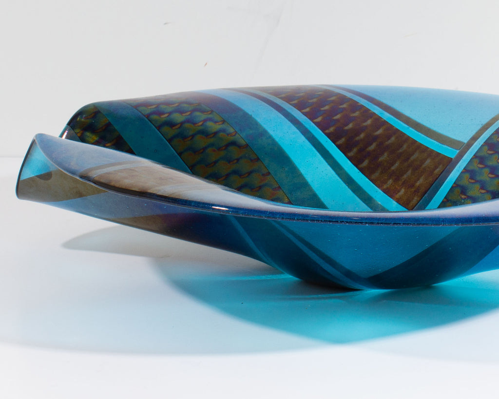 Christine McEwan Verre Visage Studio Fused Glass Bowl