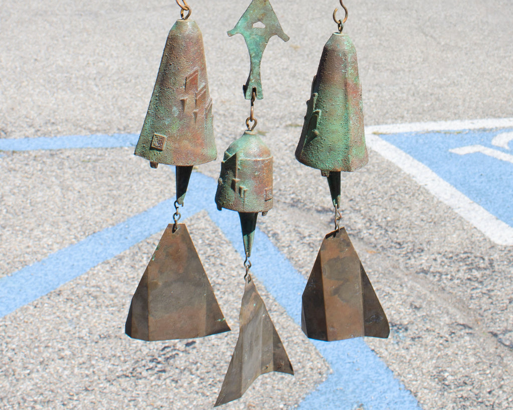 Paolo Soleri Cosanti Bronze Bell Cluster