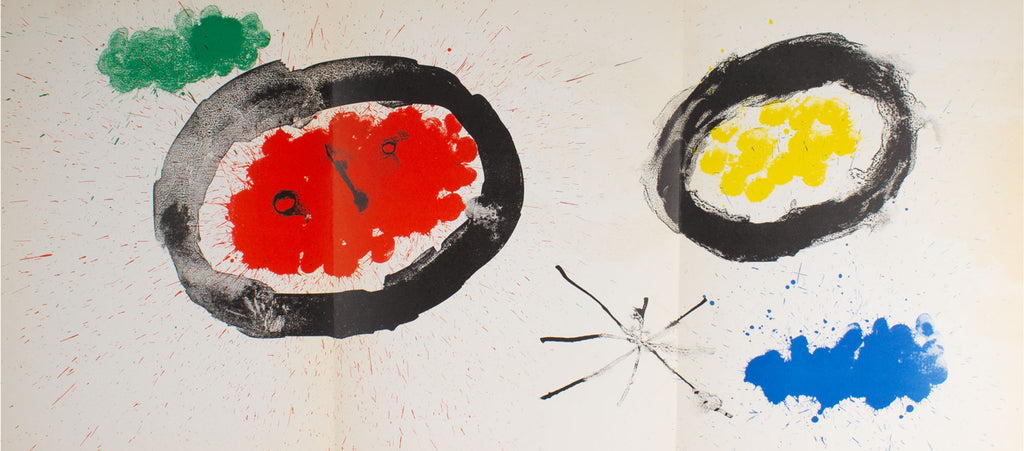 Joan Miró 1961 Lithograph from “Derriere le Miroir,” No. 128