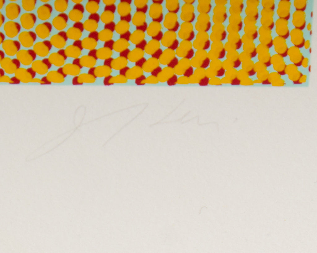 Josef Allen Levi Signed 1969 “N-02Y” Op Art Serigraph