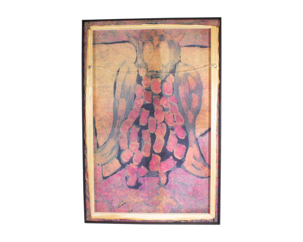 Harry Hilson Signed Abstract Owl Batik