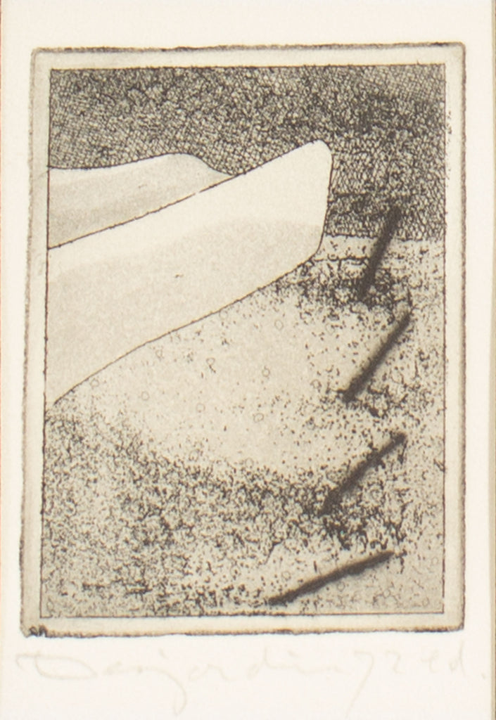 Desjardins Signed 1972 Abstract Etching Print