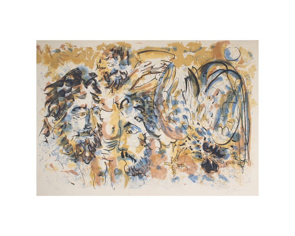 Hans Erni Signed Limited Edition Abstract Lithograph