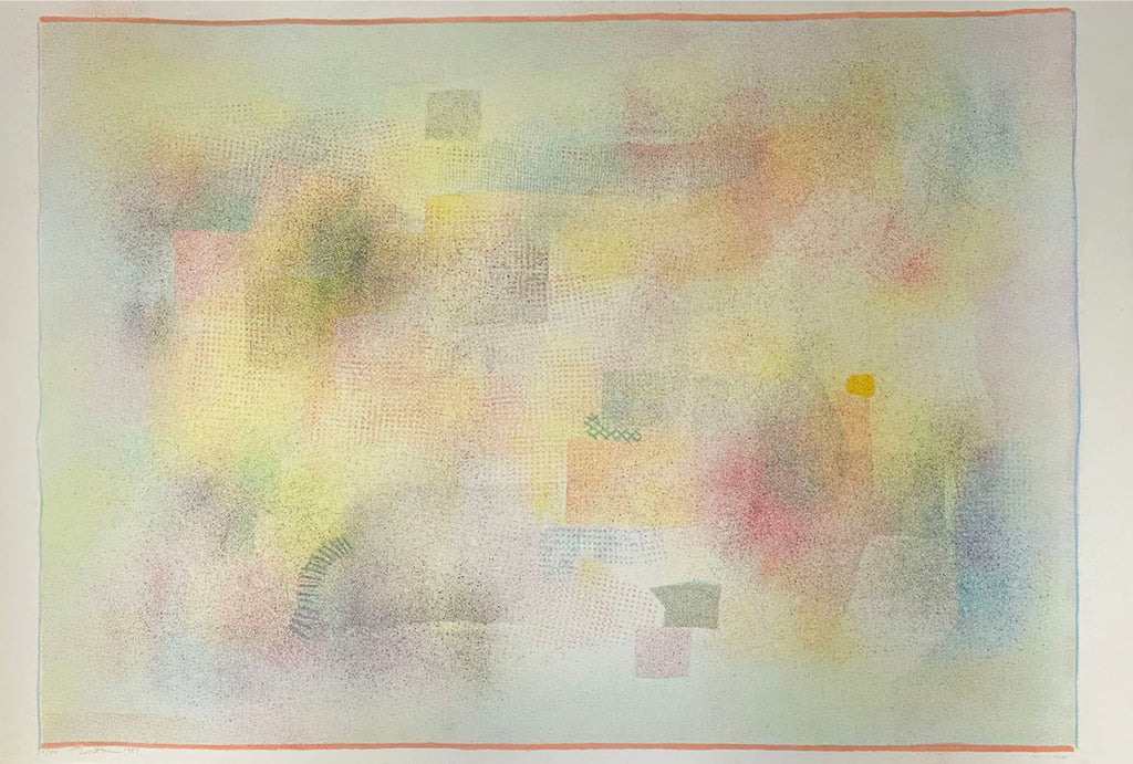 Robert Natkin Signed 1981 Abstract Lithograph Print