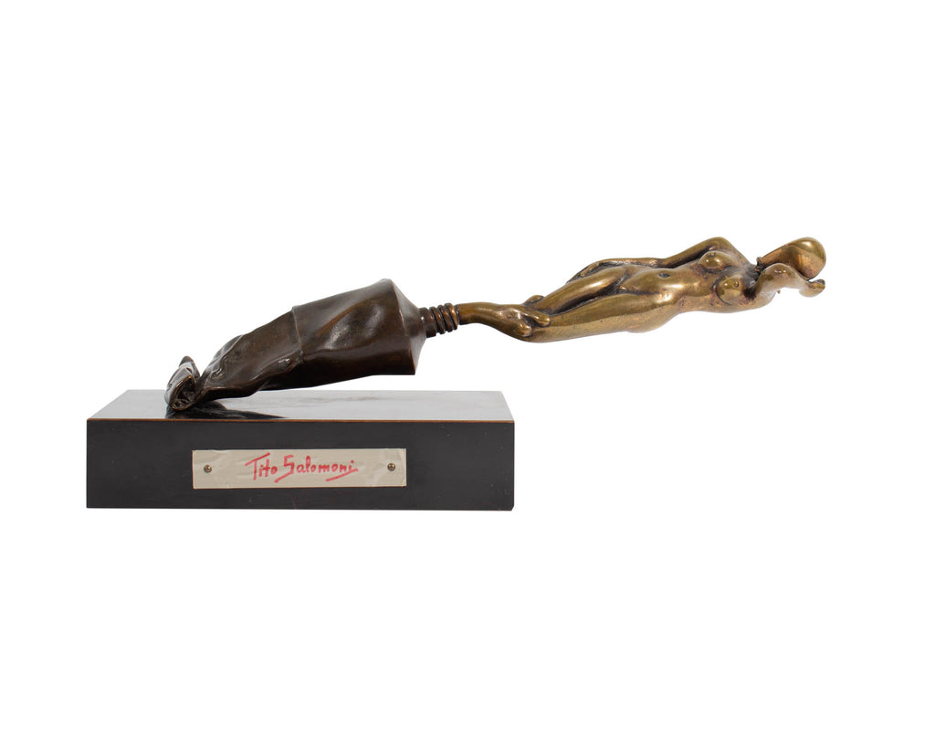 Tito Salomoni Signed Limited Edition Bronze Surrealist Sculpture