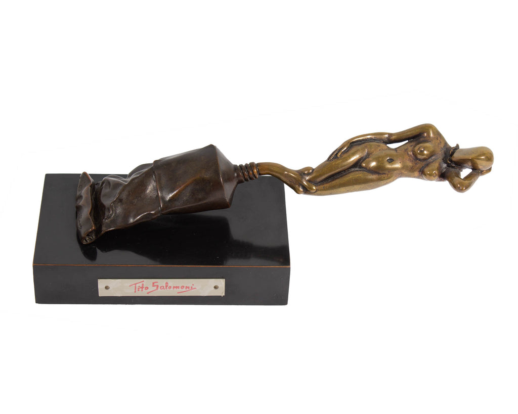 Tito Salomoni Signed Limited Edition Bronze Surrealist Sculpture