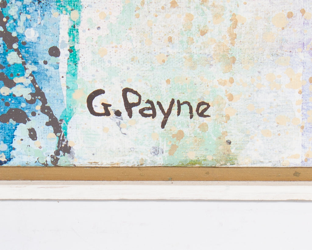 G. Payne Signed Oil on Canvas Abstract Painting