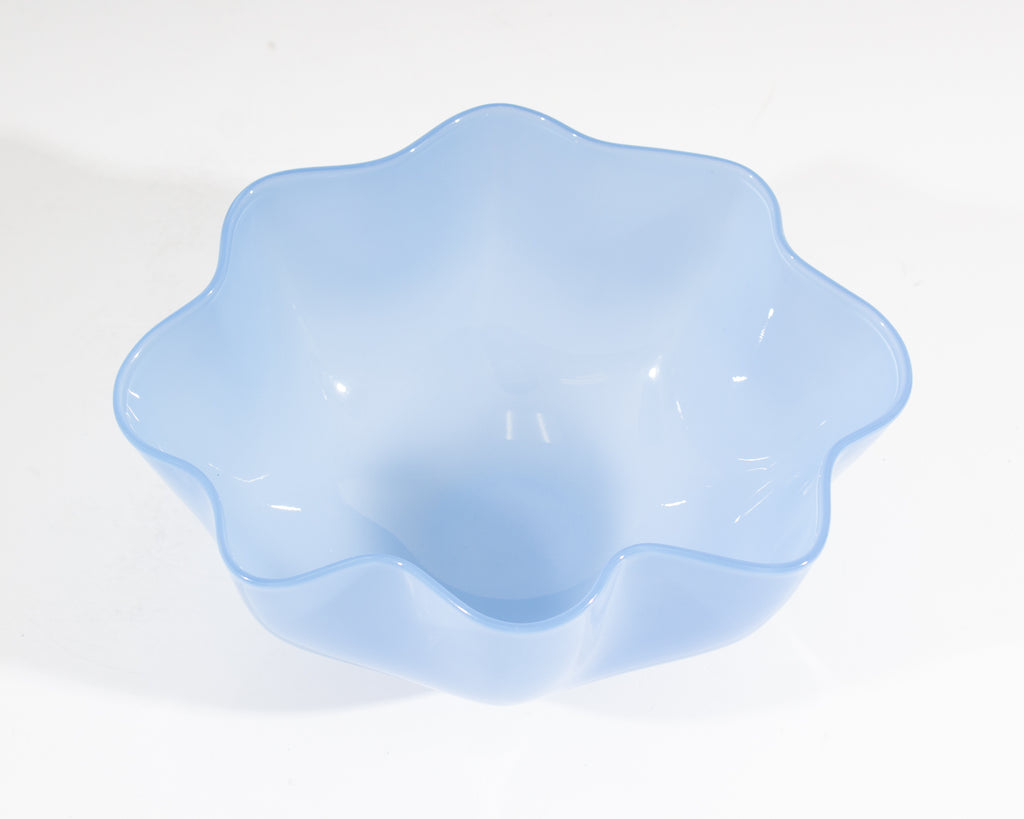 Sven Palmqvist Orrefors “Kantara” Blue Glass Bowl