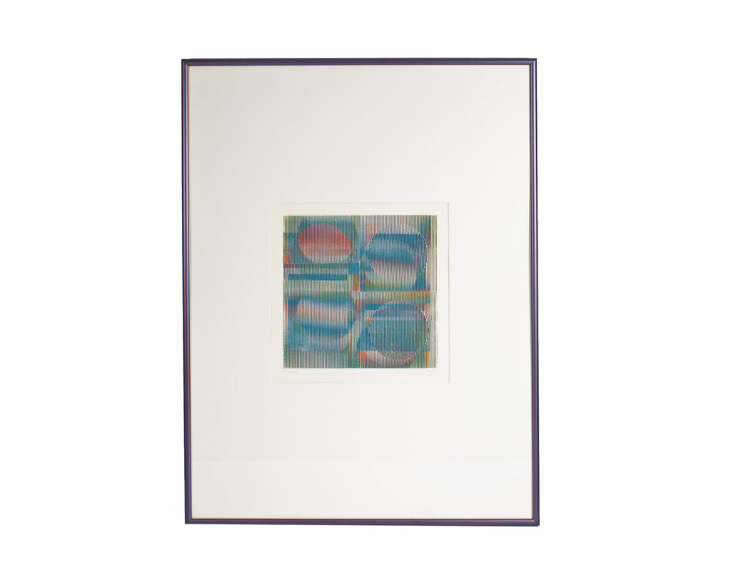 Carlos Cruz-Diez Signed 1964 Limited Edition Serigraph Print