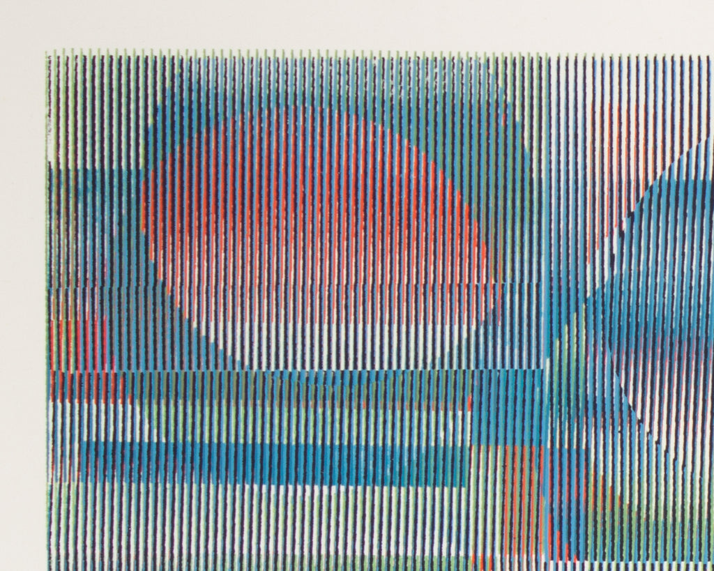 Carlos Cruz-Diez Signed 1964 Limited Edition Serigraph Print