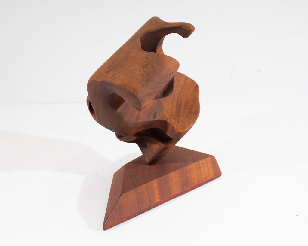 Reggie Medford Signed 2008 Barbados Mahogany Wooden Sculpture