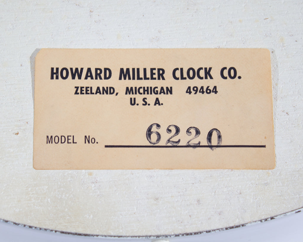 Jerry Sarapochiello George Nelson Howard Miller 6220 Institutional Division Wall Clock