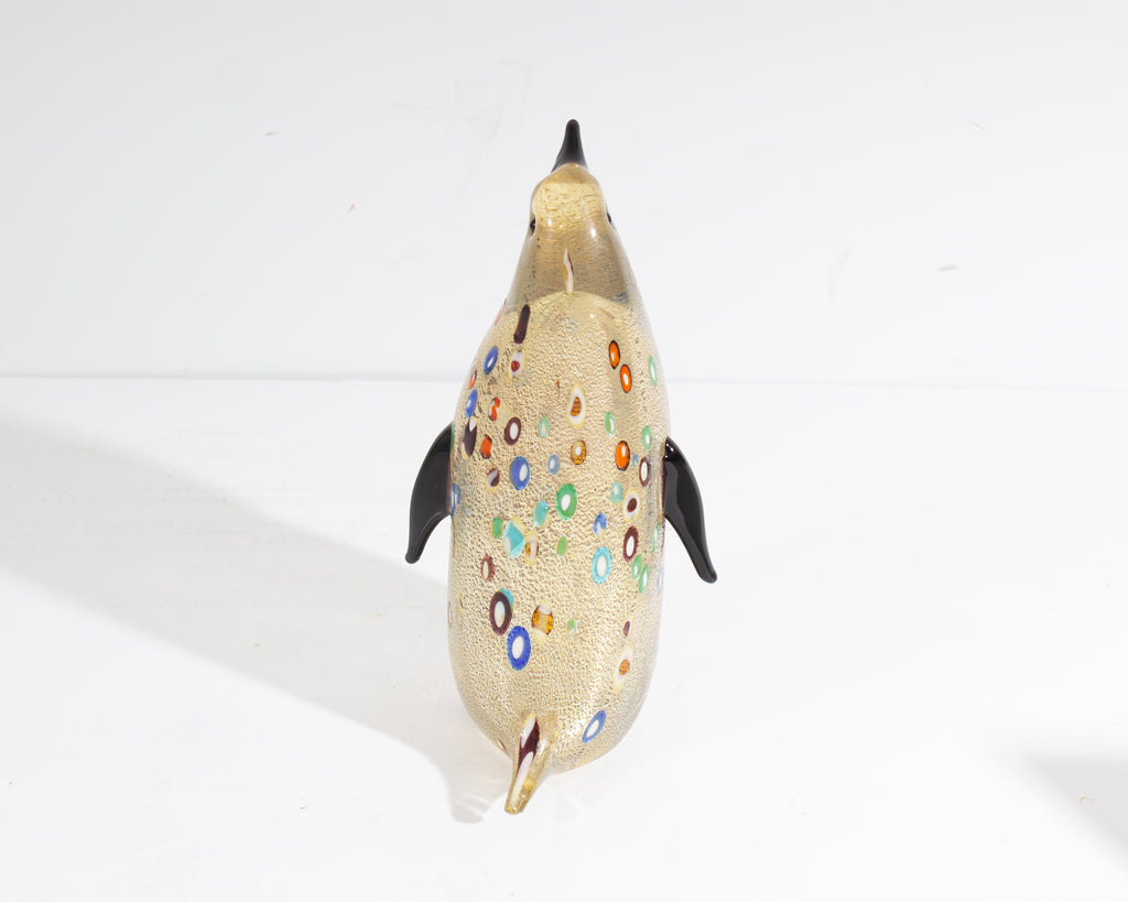 Luigi Mellara Signed Italian Murano Art Glass Penguin