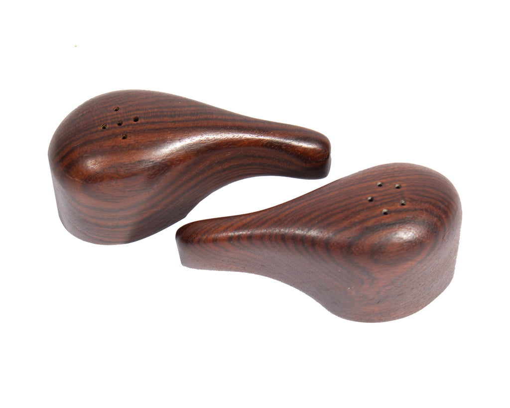 Don Shoemaker Rosewood Interlocking Salt and Pepper Shakers