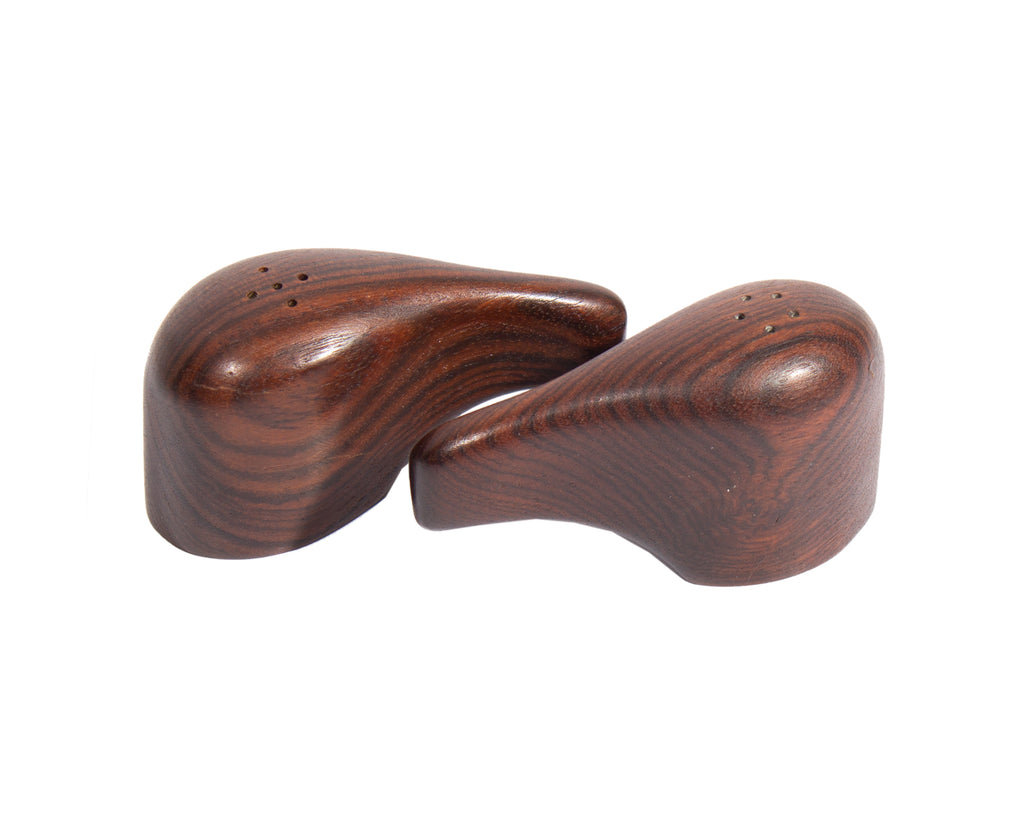 Don Shoemaker Rosewood Interlocking Salt and Pepper Shakers