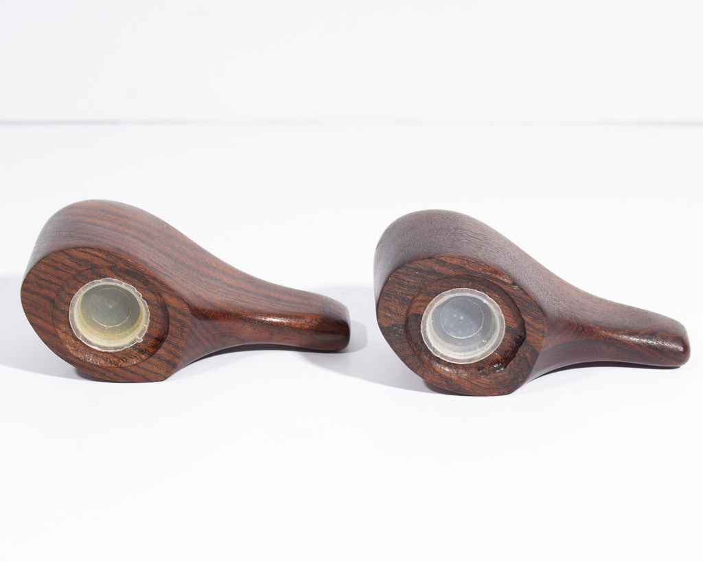 Don Shoemaker Rosewood Interlocking Salt and Pepper Shakers