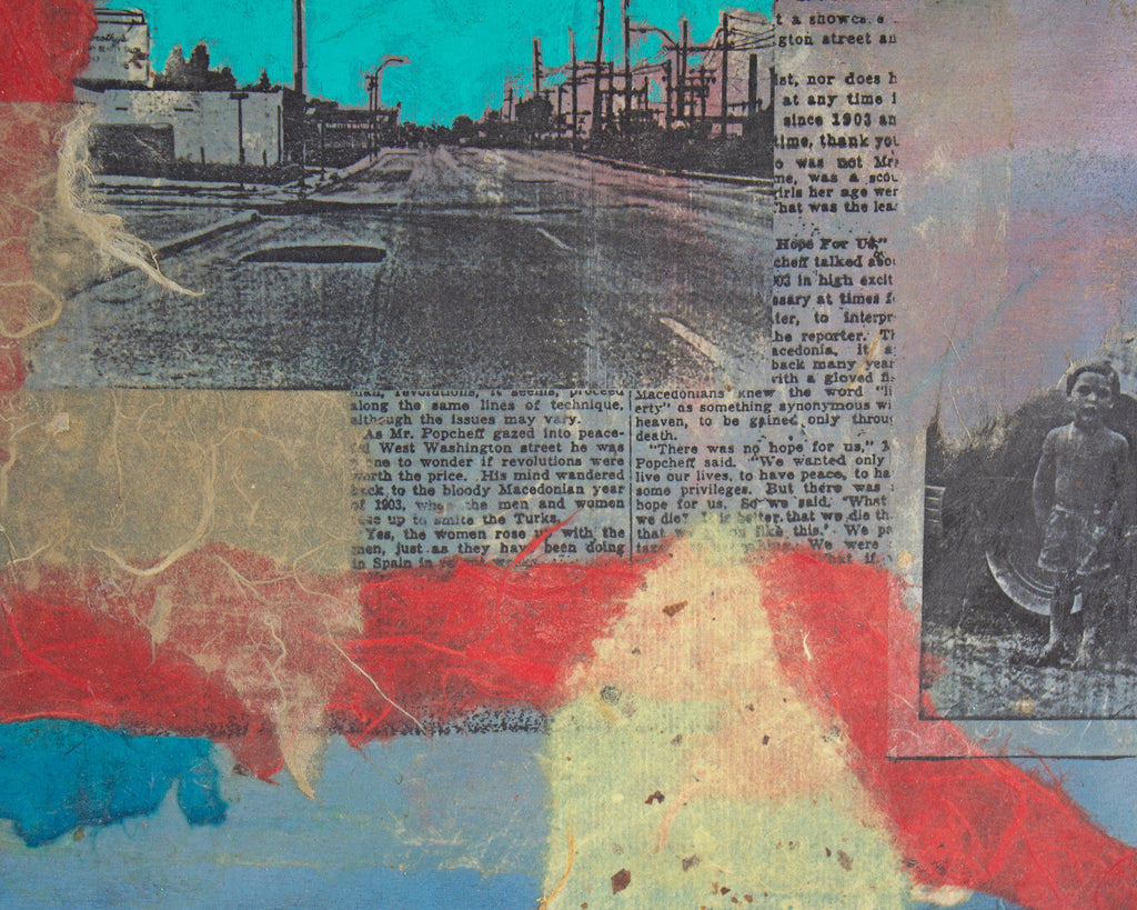 Anthony Lewis Popcheff Mixed Media Painting and Collage