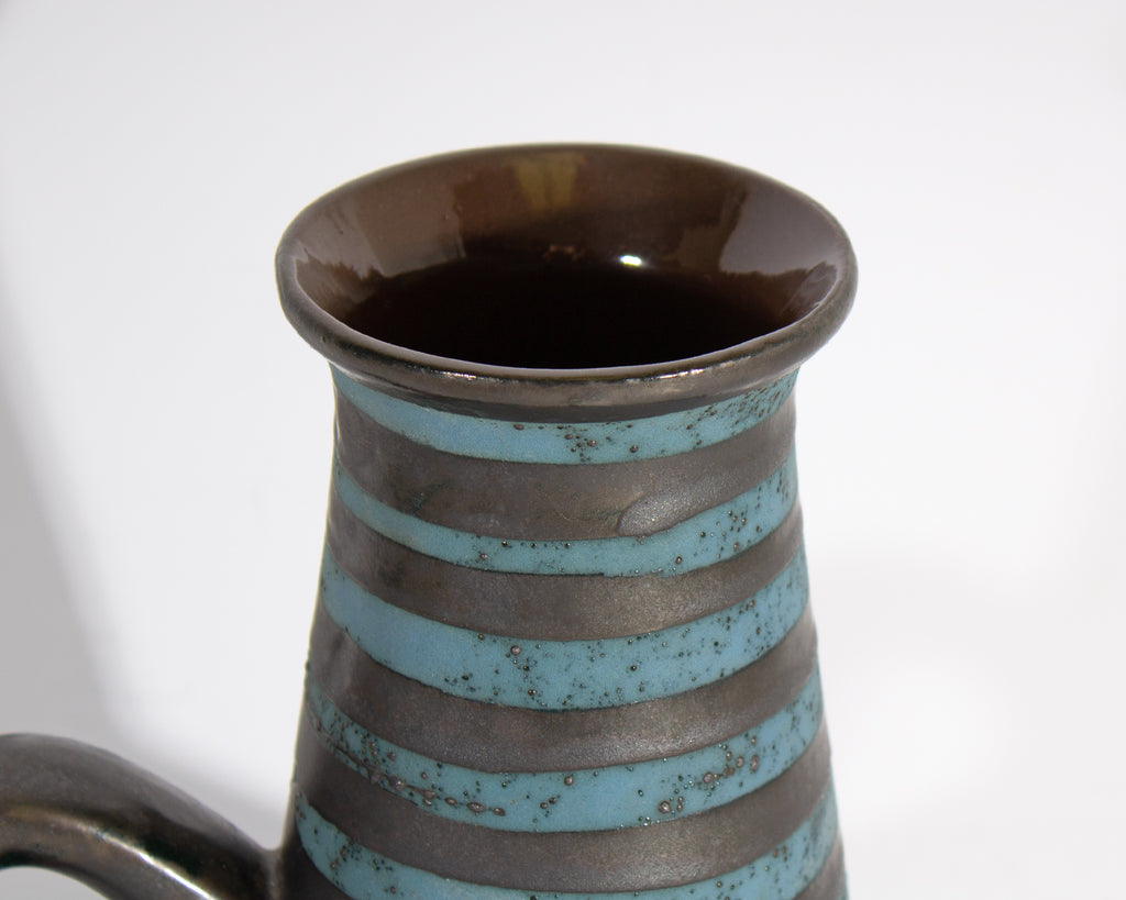 Carstens Tönnieshof 1960s West German Blue Black "Ankara" Vessel