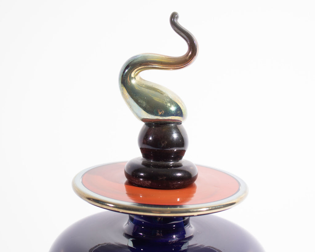 Eric Bladholm Art Glass Decanter Bottle