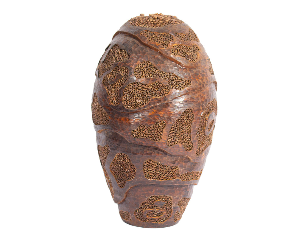 Lloyd Cheney Signed 2007 Sculptural Wooden Vase