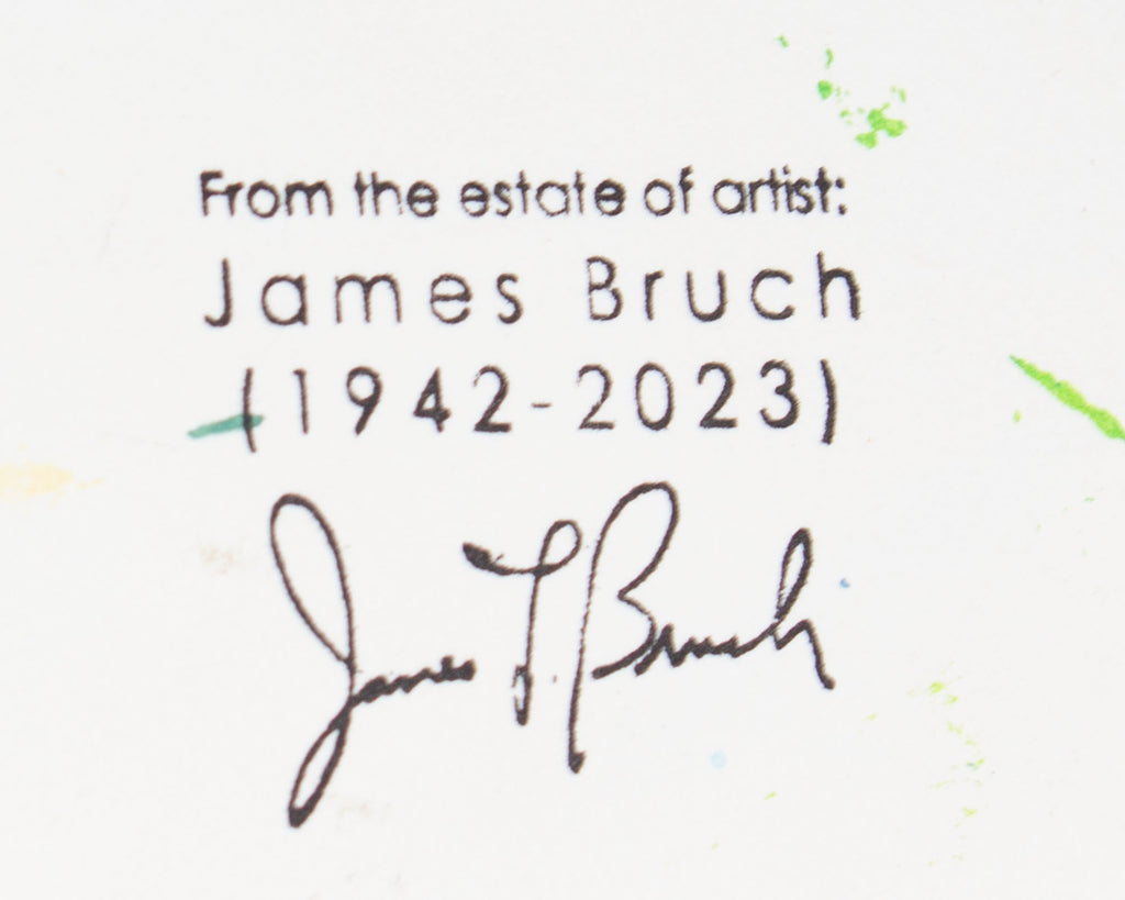 James L. Bruch Abstract Acrylic Painting