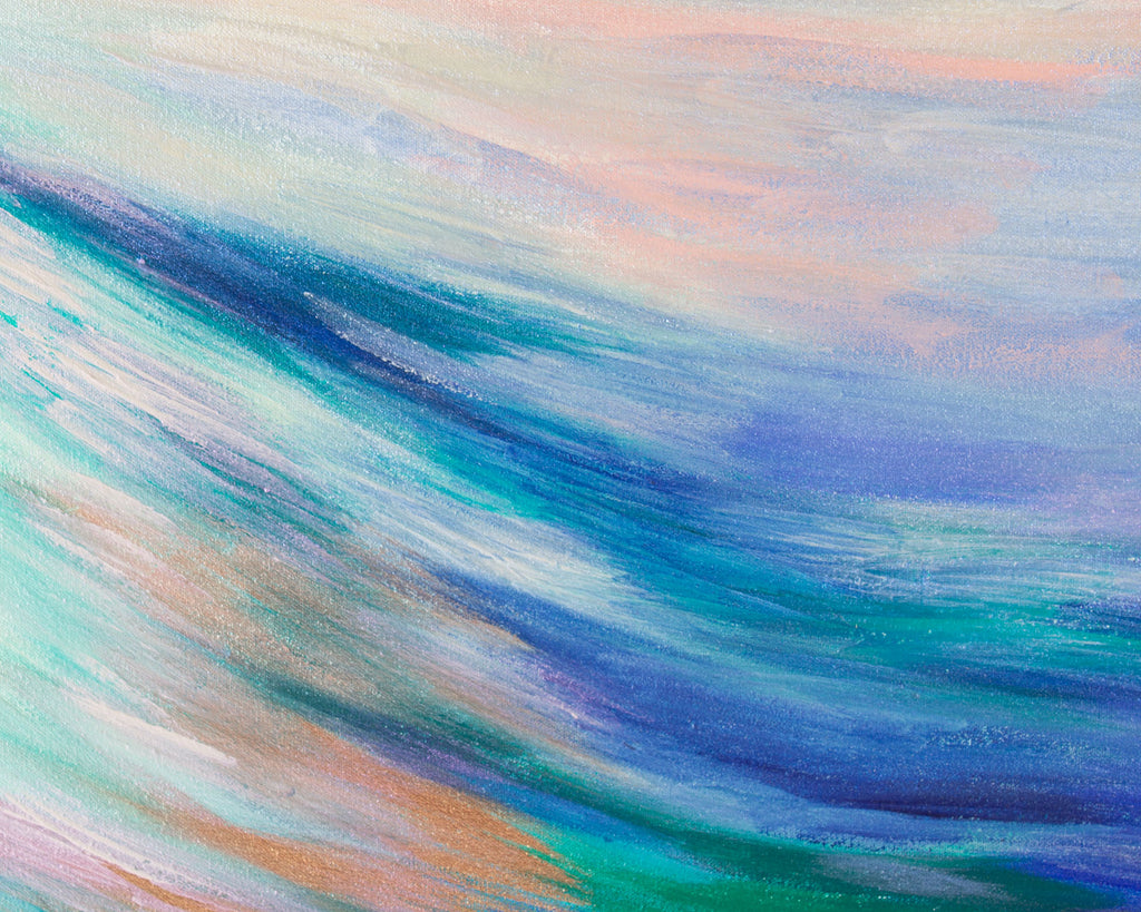Laurie Zagon Signed 1989 Oil on Canvas Abstract Painting