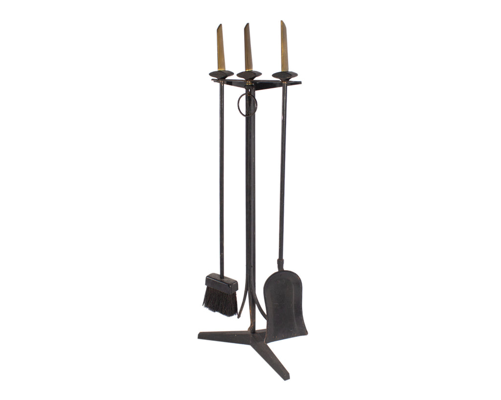 Donald Deskey for Bennett Brass and Iron Fireplace Tools