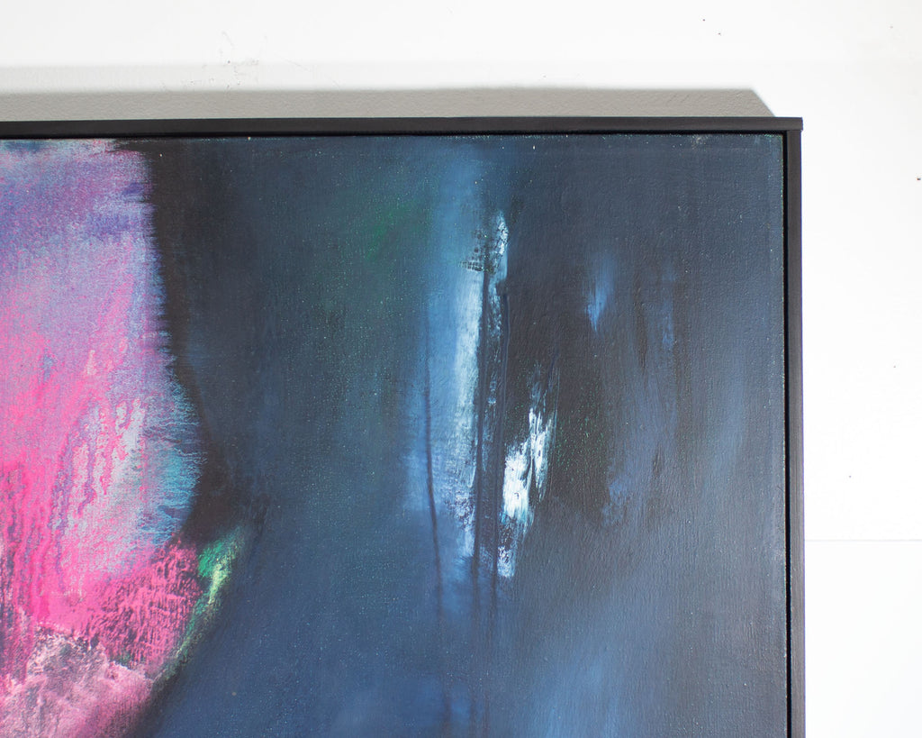 Reiko Sakagami Baum Oil and Chalk Pastel on Canvas Painting