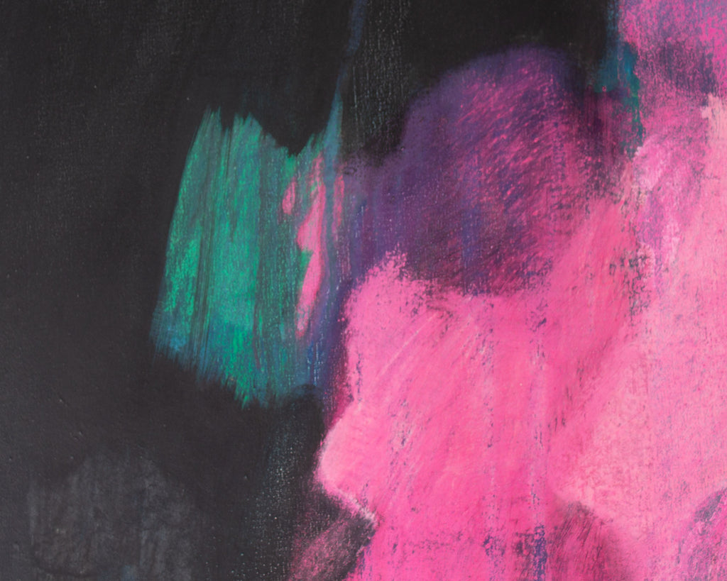 Reiko Sakagami Baum Oil and Chalk Pastel on Canvas Painting