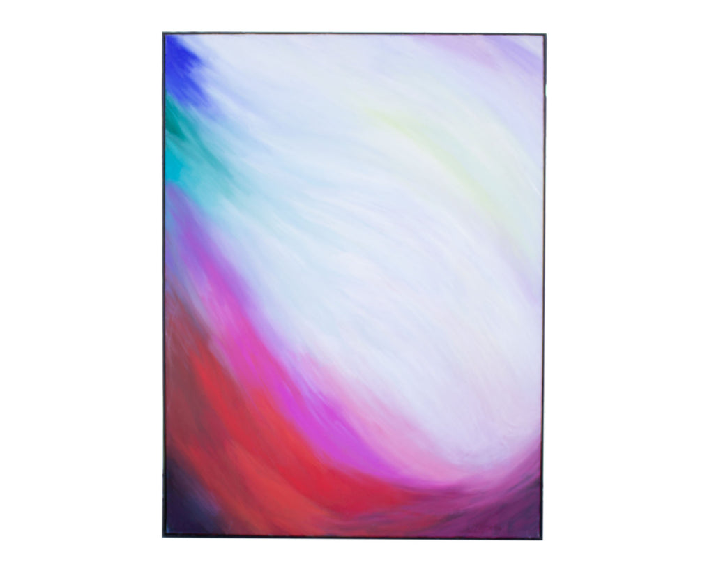 Laurie Zagon 1987 “Truth & Love” Oil on Canvas Painting