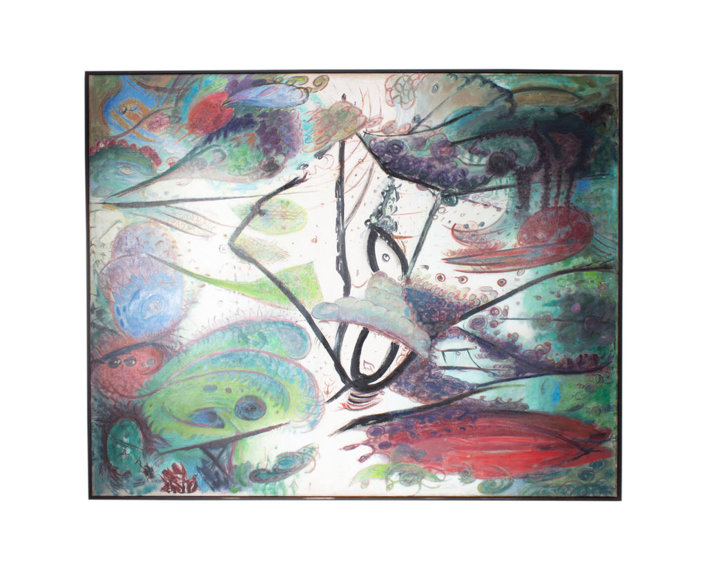 Raymond Coxon 1940 Abstract Oil on Canvas Painting