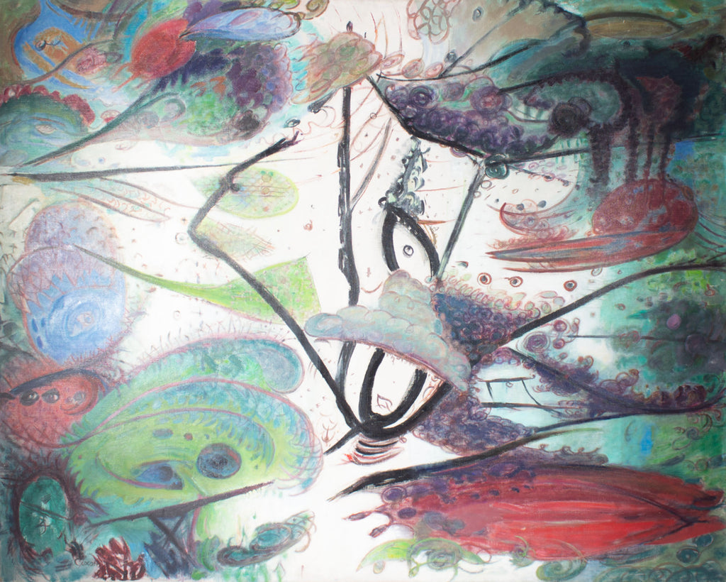 Raymond Coxon 1940 Abstract Oil on Canvas Painting