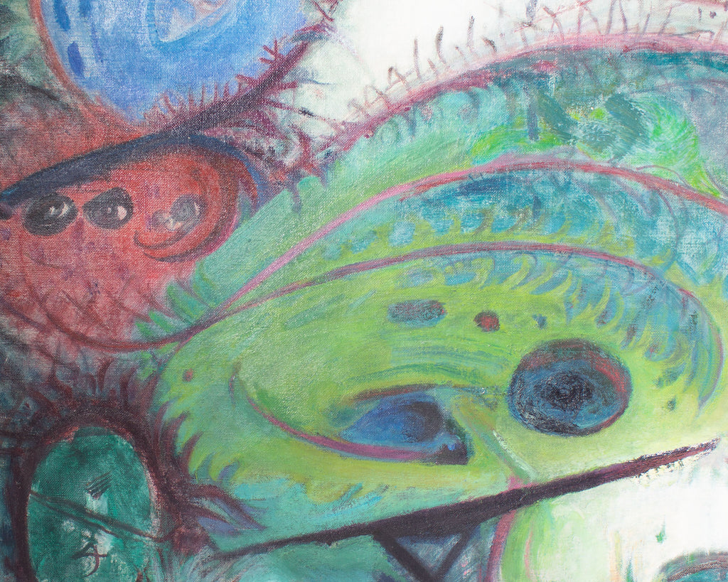 Raymond Coxon 1940 Abstract Oil on Canvas Painting
