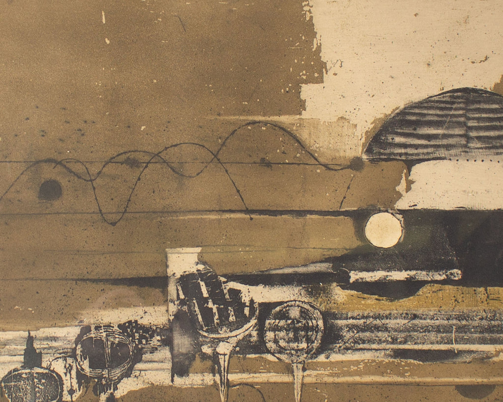 Johnny Friedlaender Signed “October - Color State II” Etching Aquatint Print