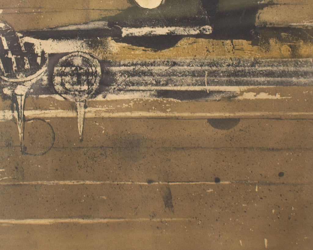 Johnny Friedlaender Signed “October - Color State II” Etching Aquatint Print